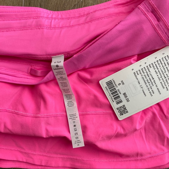Lululemon Pace Rival Skirt Tall Dark 
